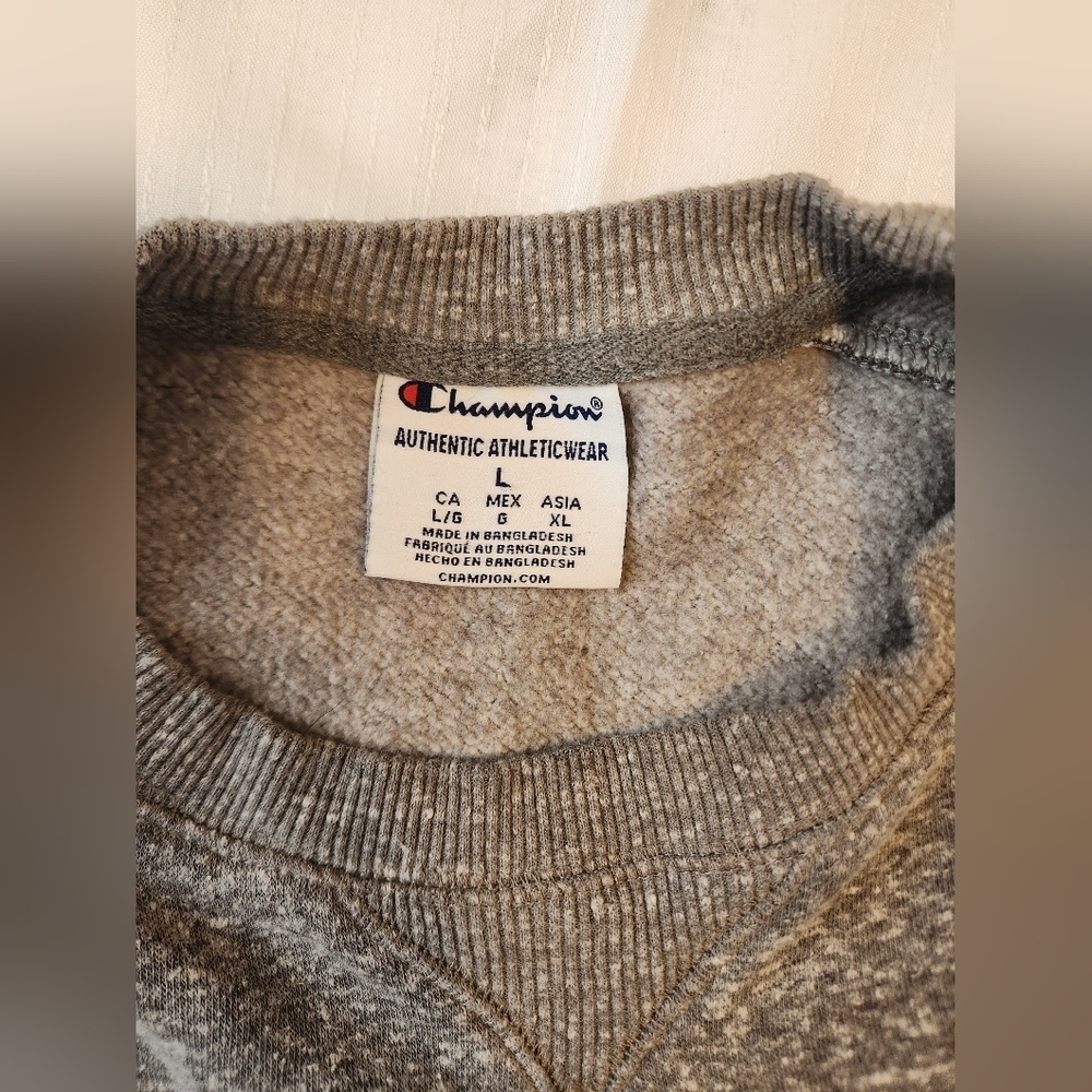 Men's Champion Crew Neck Michigan Sweatshirt Size Large - Picture 5 of 11